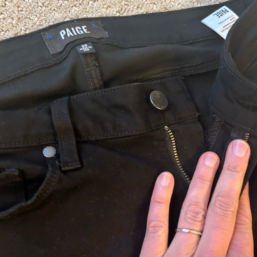 Paige 29 black jean